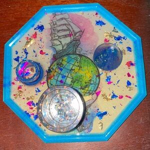 3 in 1 Meditation Plate for Sage, Palo Santo and Incense.